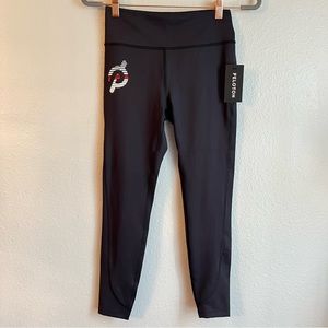 Peloton Womens Move Seamed Black Leggings Medium